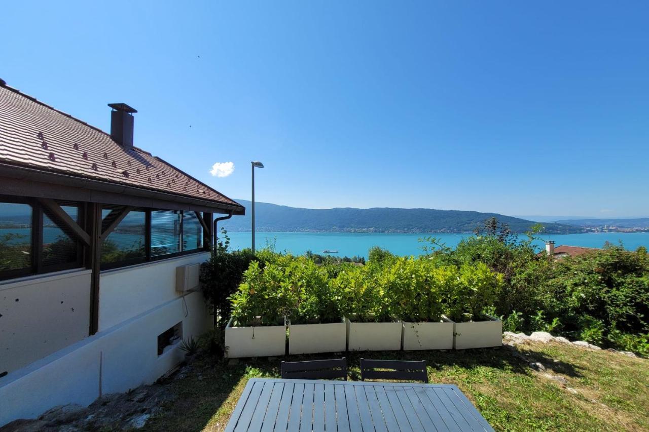 Maisonnette Vue Panoramique Lac D'Annecy Veyrier-du-Lac Exteriér fotografie