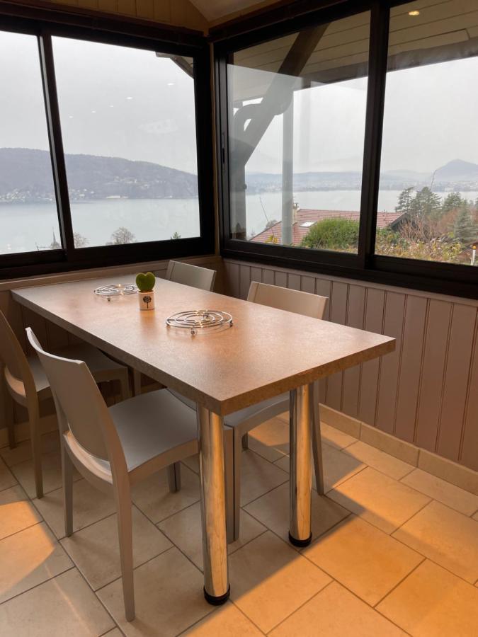 Maisonnette Vue Panoramique Lac D'Annecy Veyrier-du-Lac Exteriér fotografie