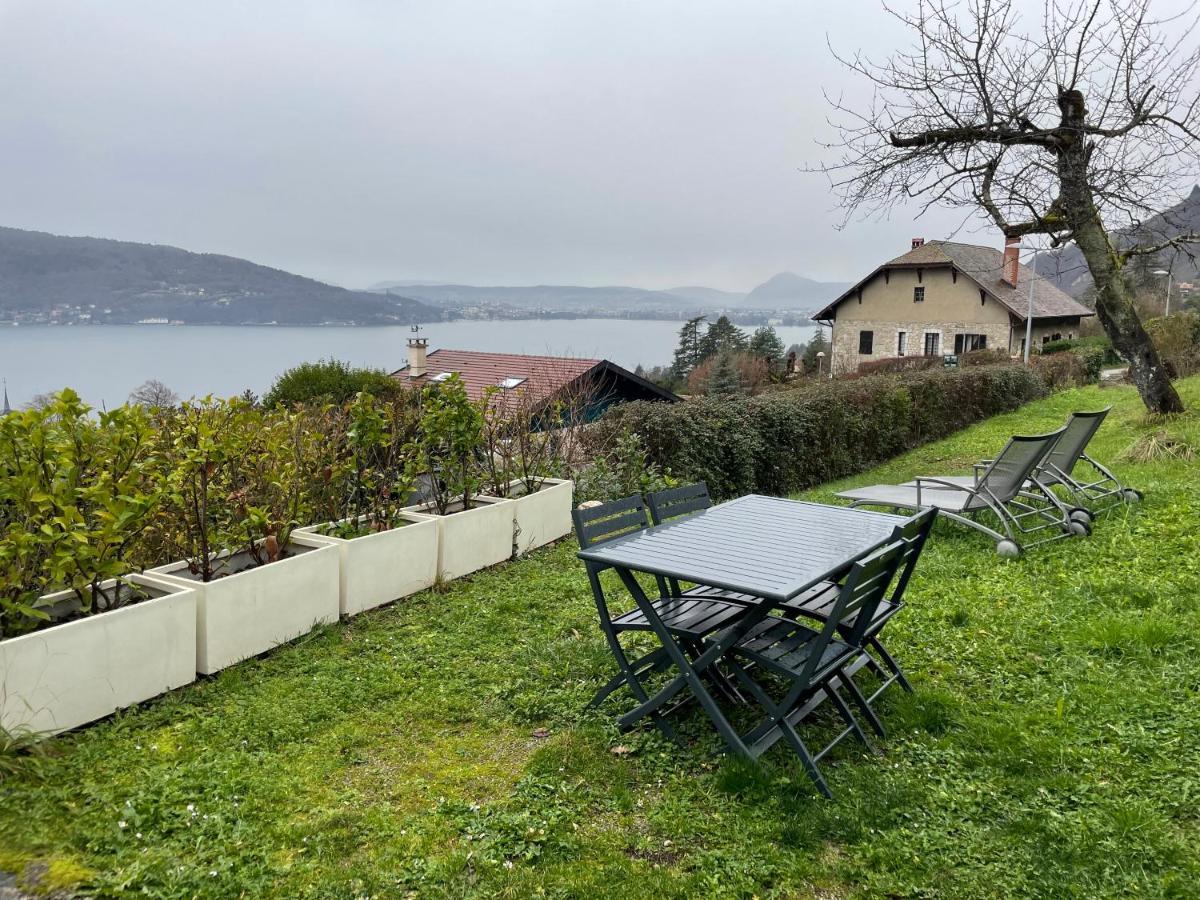 Maisonnette Vue Panoramique Lac D'Annecy Veyrier-du-Lac Exteriér fotografie